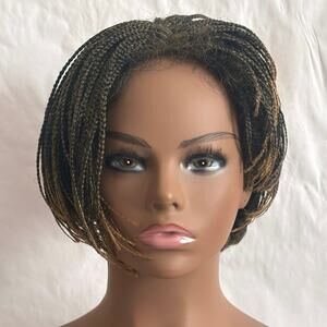 Micro Braids asymmetrical Bob Wig w/Lace part by Especially Yours® color T27B